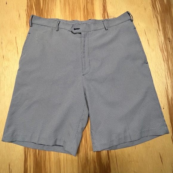 Donald Ross Other - Donald Ross Houndstooth 100% Polyester Golf Shorts Oak Tree Logo Mens‎ 34